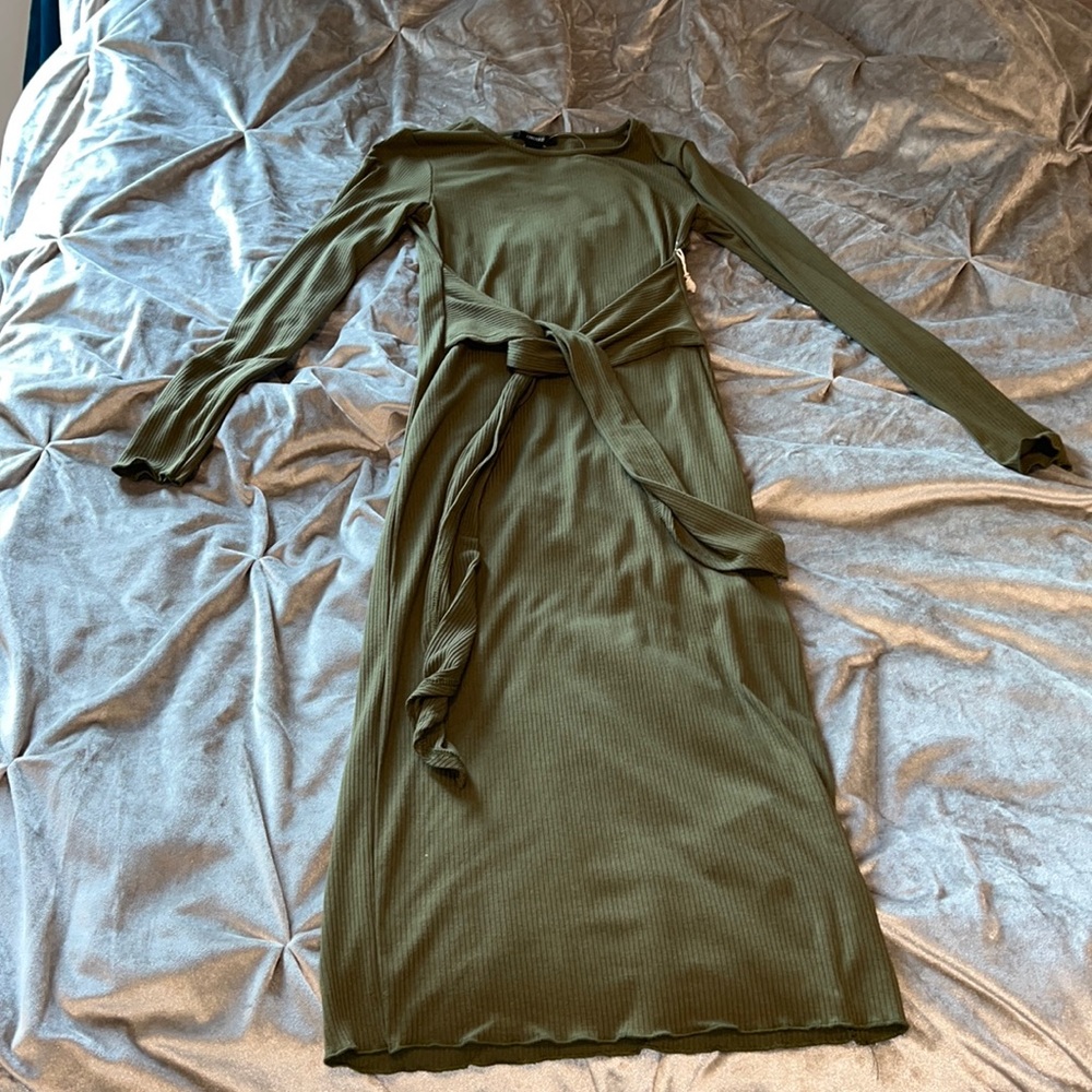 Olive green dress